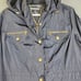 St. John's Bay Packable Women's Windbreaker Hoodie Jacket Sz XL Blue