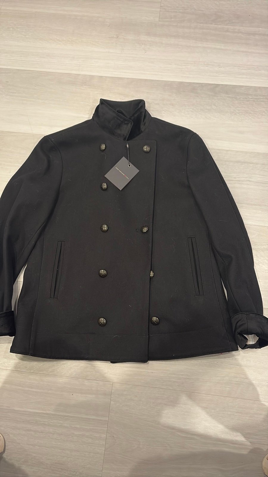 Men’s John Varvstos wool jacket.