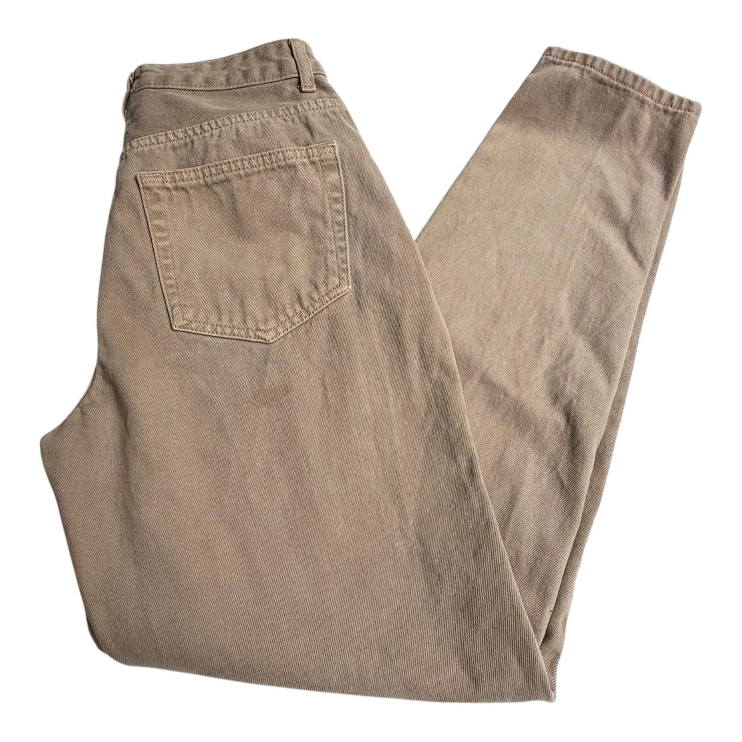 VTG Urban Outfitters BDG Hi Rise MOM JEANS Gold Khaki Women's 27x29 Cotton Pant