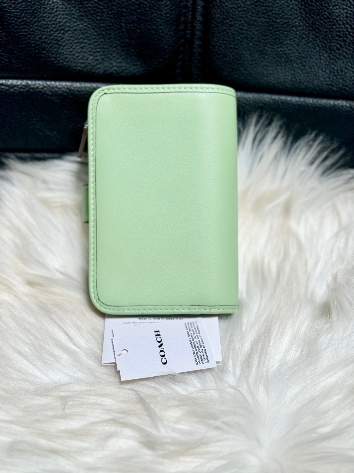 Coach Tabby Medium Wallet pale pistachio - detail
