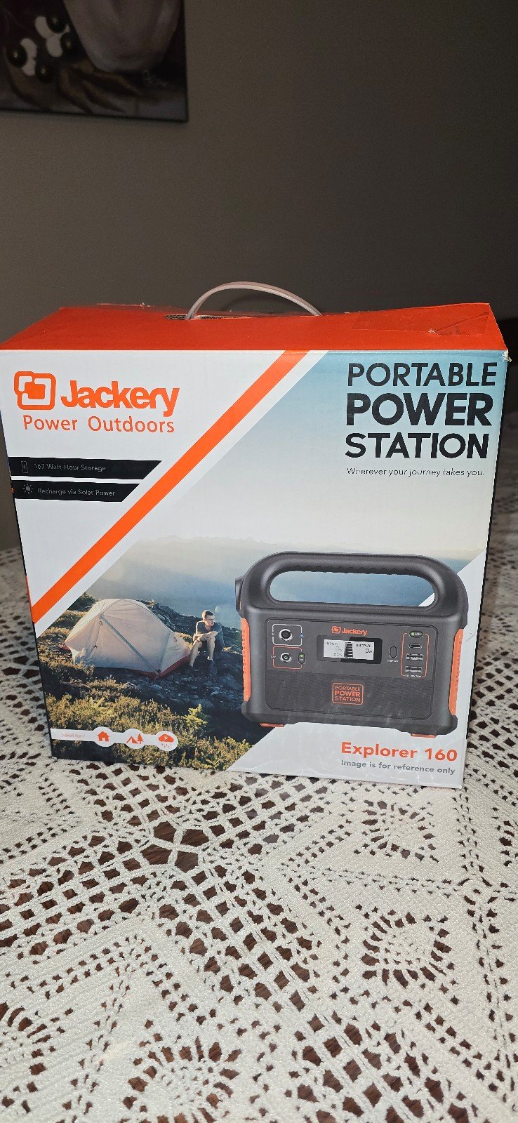 Jackery power outdoors.