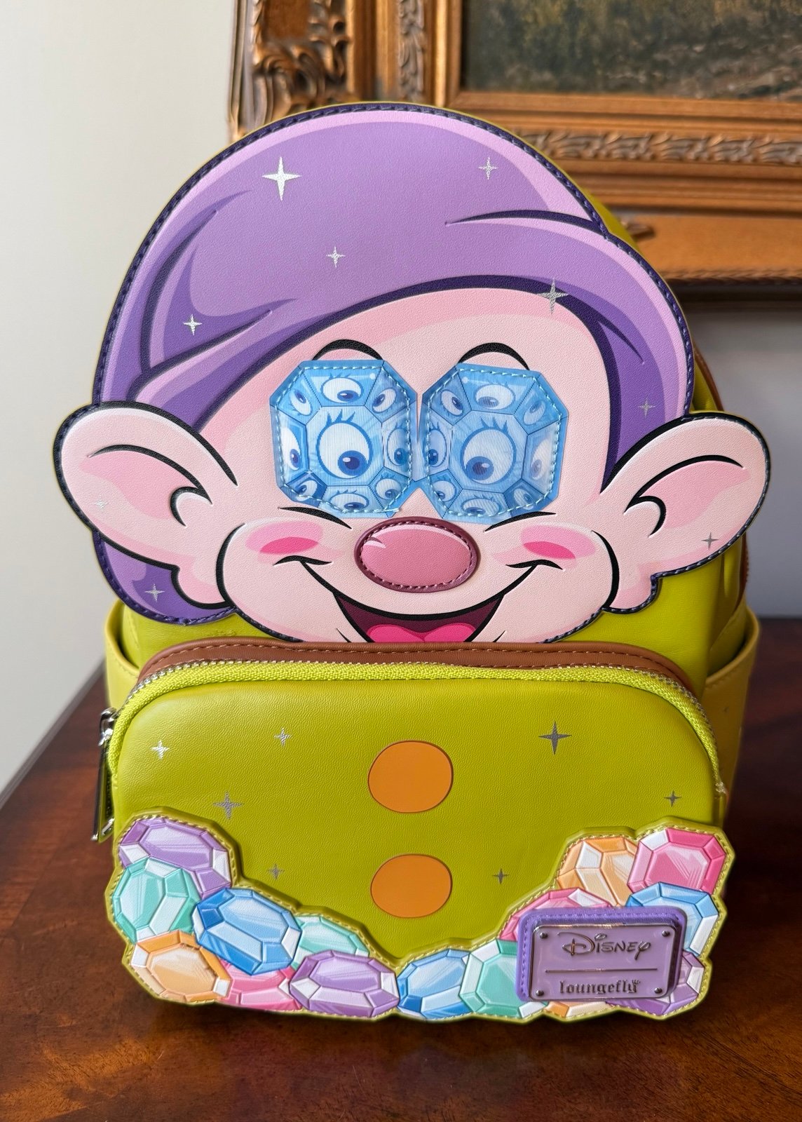 NWT Loungefly Snow White: Diamond Dopey Mini-Backpack