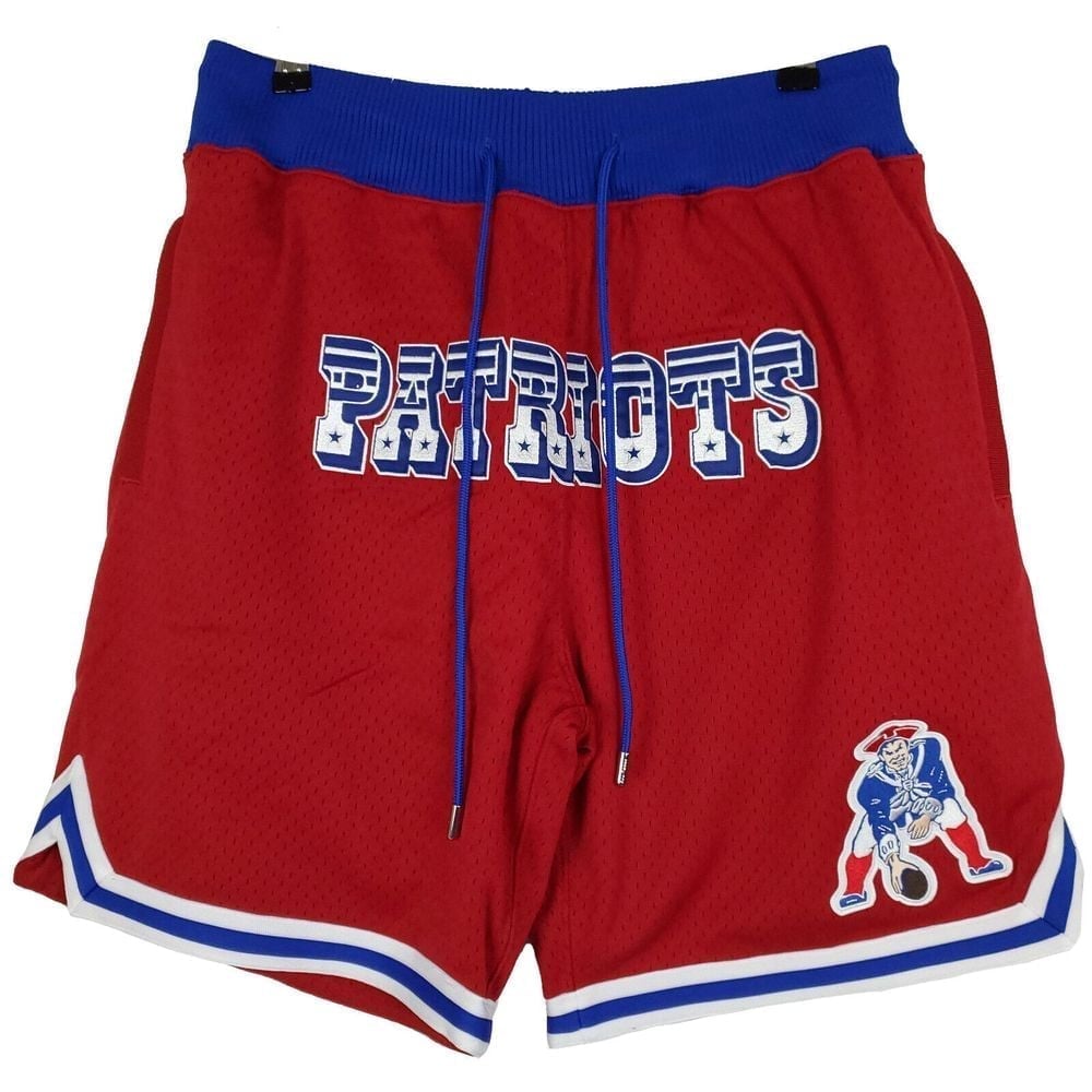 Just Don New England Patriots Mitchell & Ness NFL Medium Jersey Shorts Red NWT