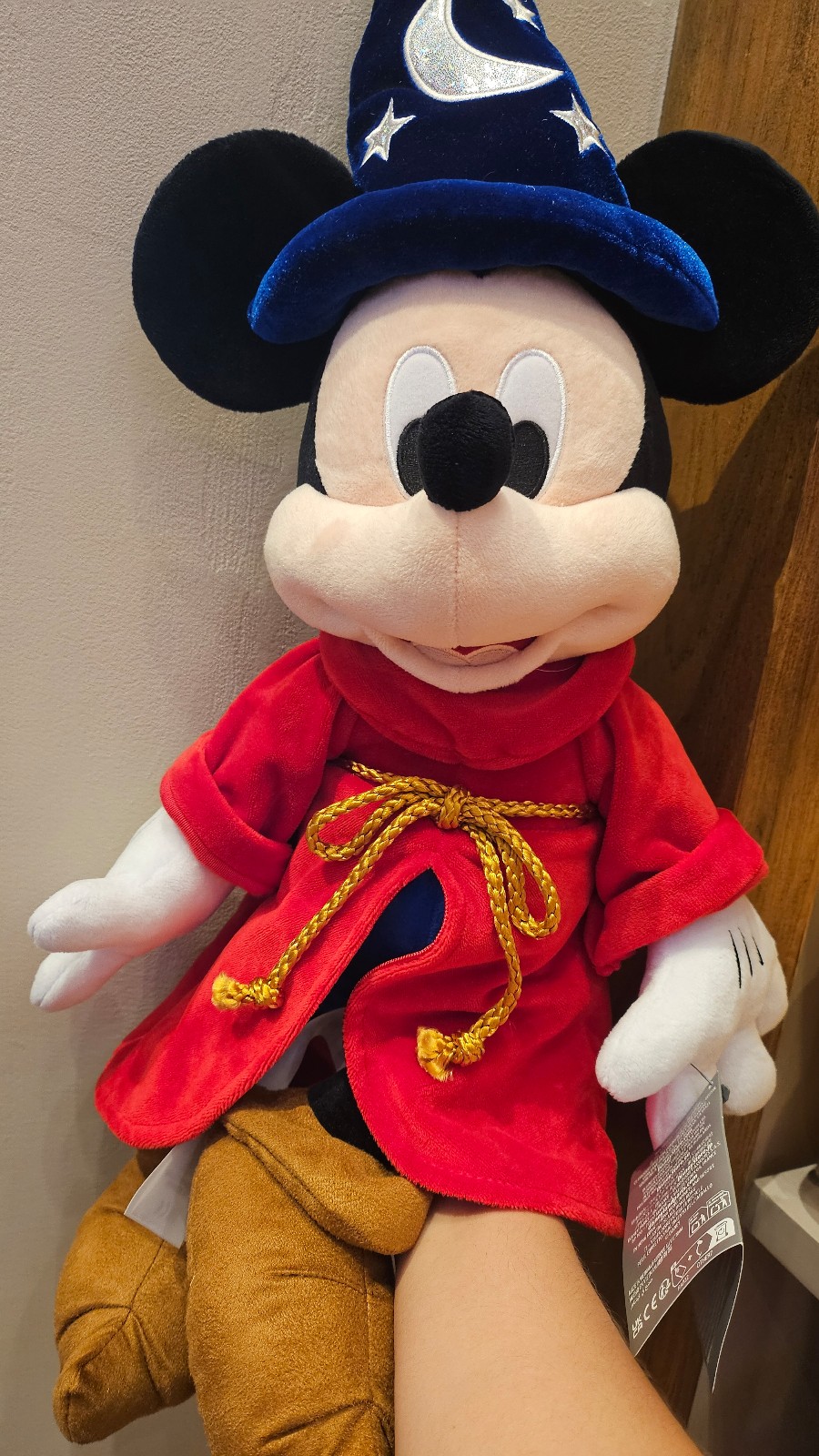 New Disney World Sorcerer Mickey medium plush 2025 Mickey Mouse Blue hat toy
