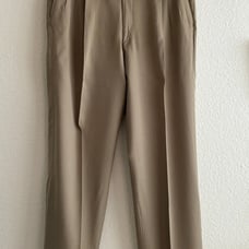 Ungarelli Dress Pants Men 33x29 Beige Brown Wool Pleated Front Made in Italy
