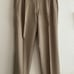 Ungarelli Dress Pants Men 33x29 Beige Brown Wool Pleated Front Made in Italy