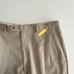 Ungarelli Dress Pants Men 33x29 Beige Brown Wool Pleated Front Made in Italy