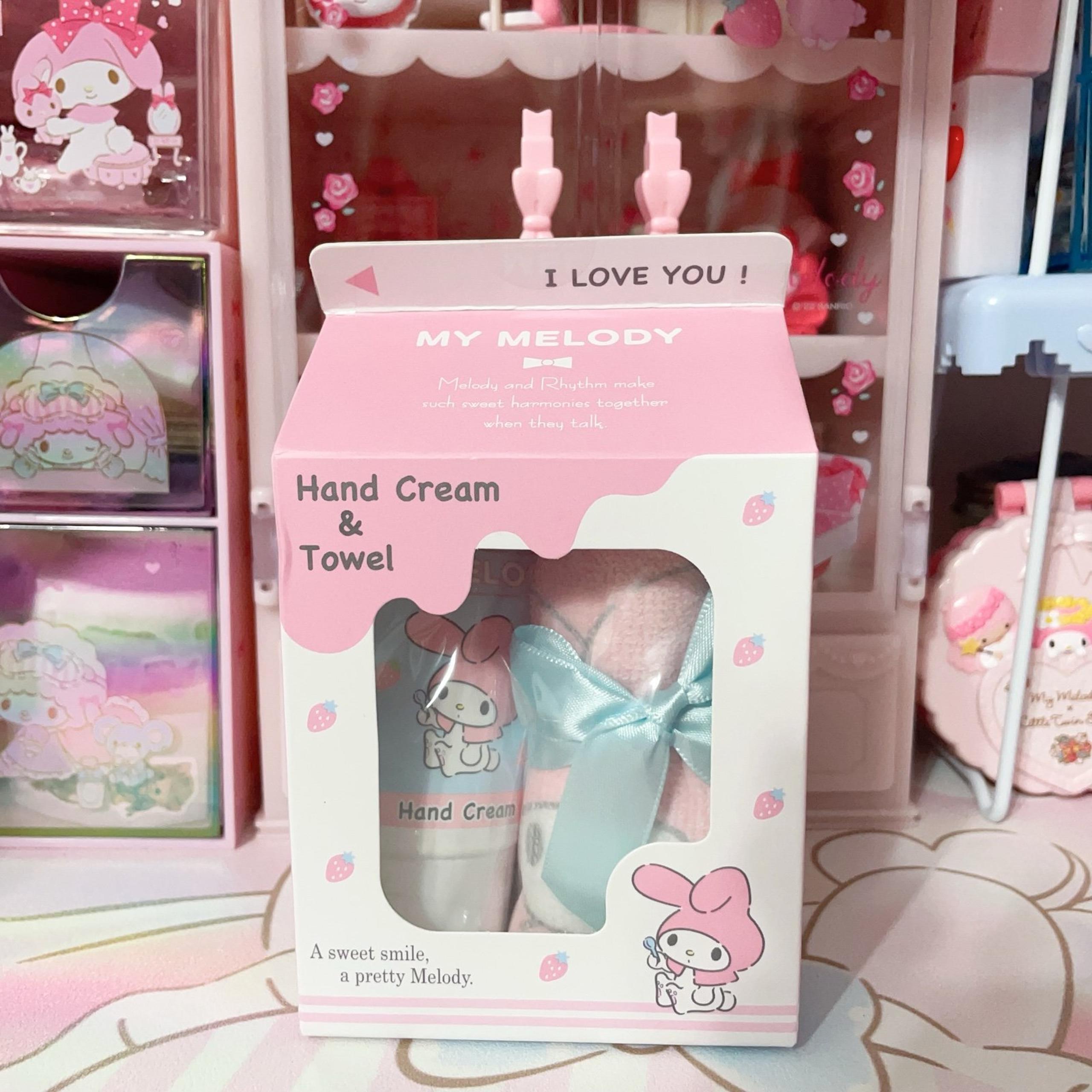 Rare 2021 Sanrio My Melody Hand Care Gift Hand Cream & Towel Set