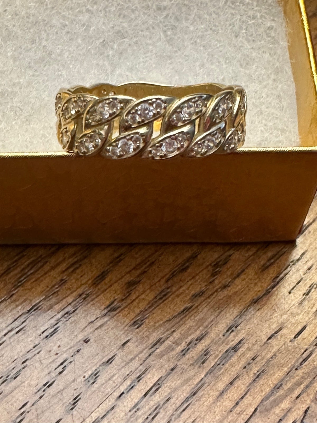 Cuban Ring Yellow Gold 14K