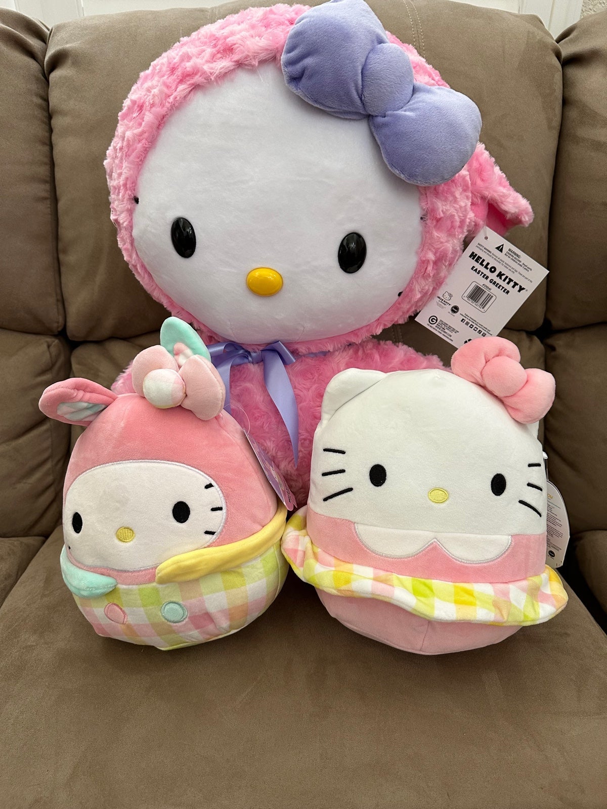 Brand New Kitty Easter Greeter and Squishmallows