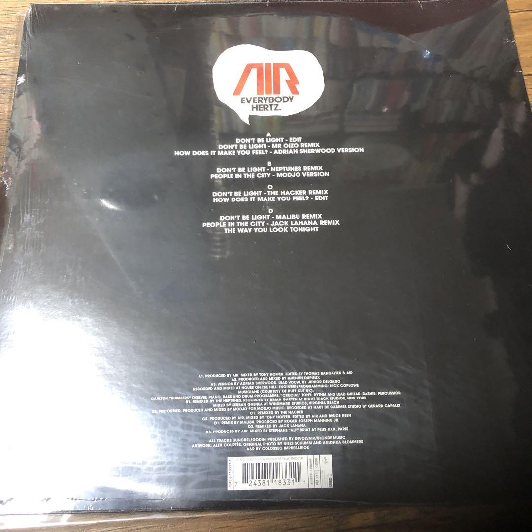 Unopened new LP AIR/EVERYBODY HERTZ. daft punk