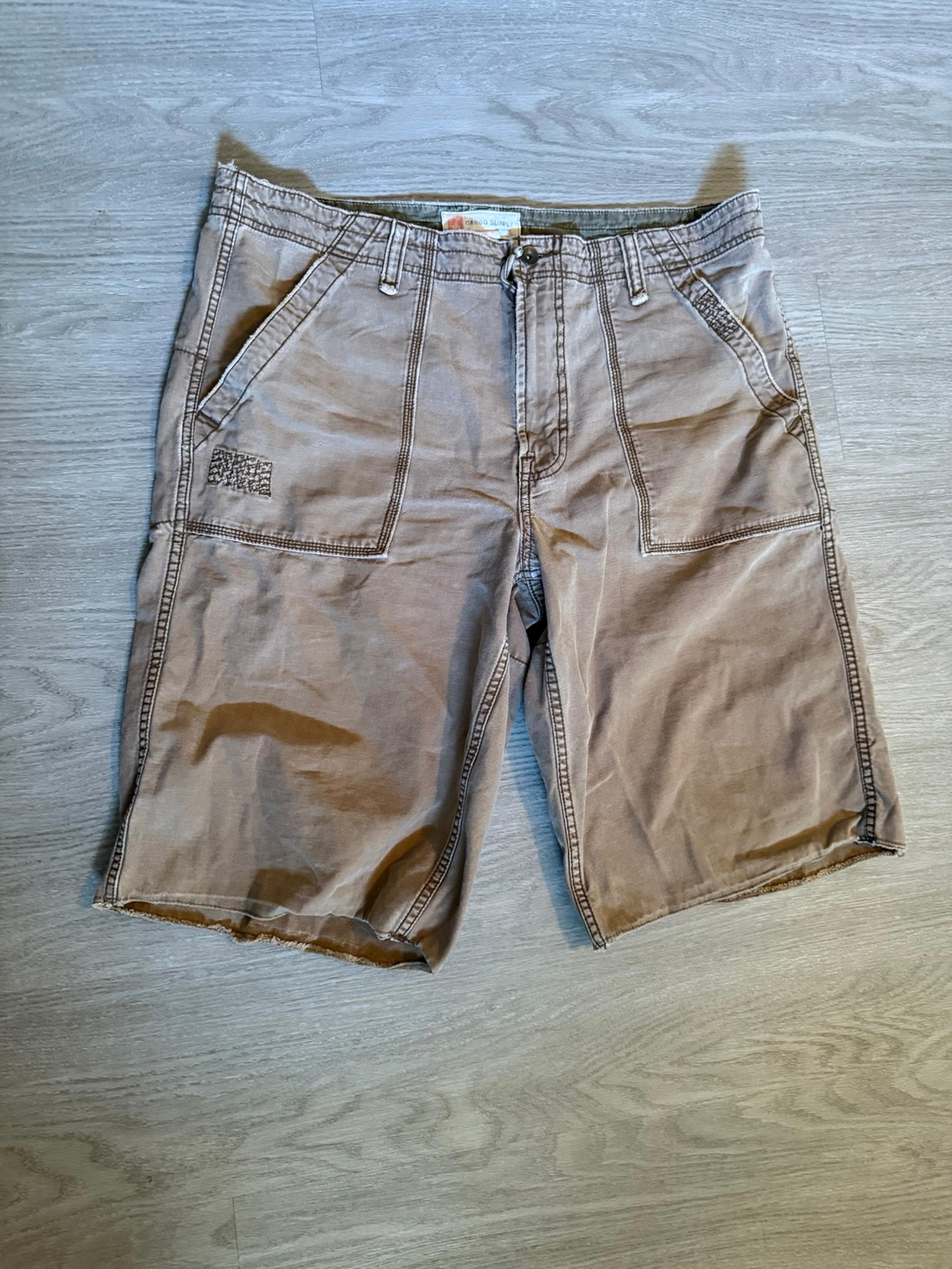 Vtg Y2K Mossimo Cargo Supply Long Baggy Cargo Skate Grunge Shorts  Mens 36