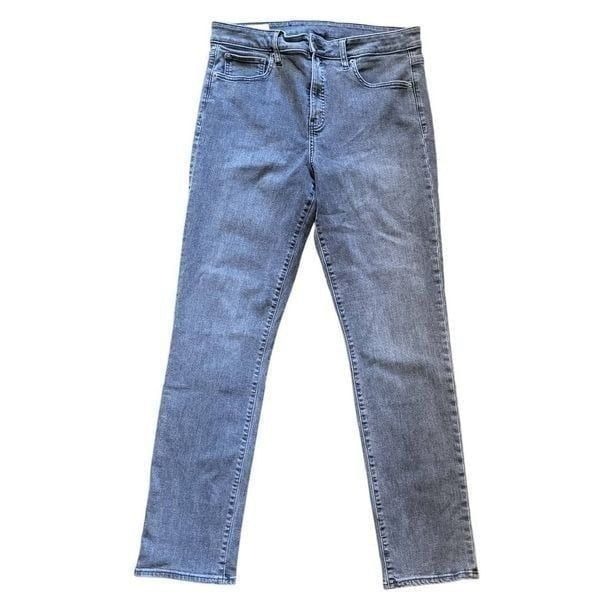 GAP Jeans Women's 14 Long Tall Black Washed Comfort Stretch High Rise
