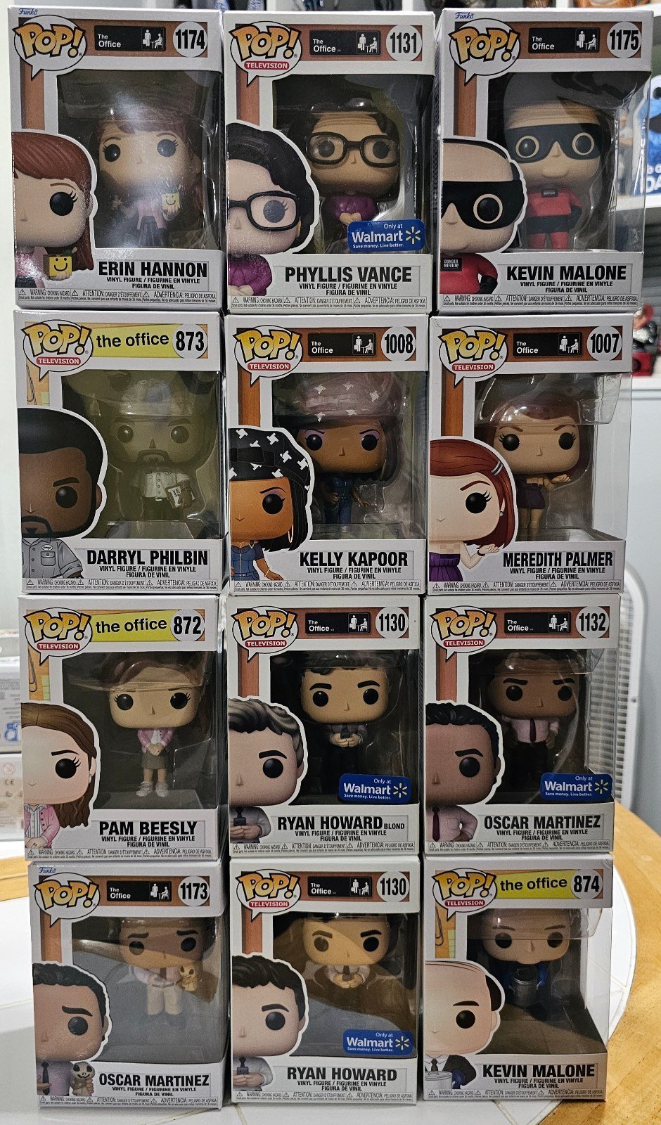 Funko Pop The Office 12 figure lot Darryl Phyliss Ryan Kevin Pam Oscar Erin