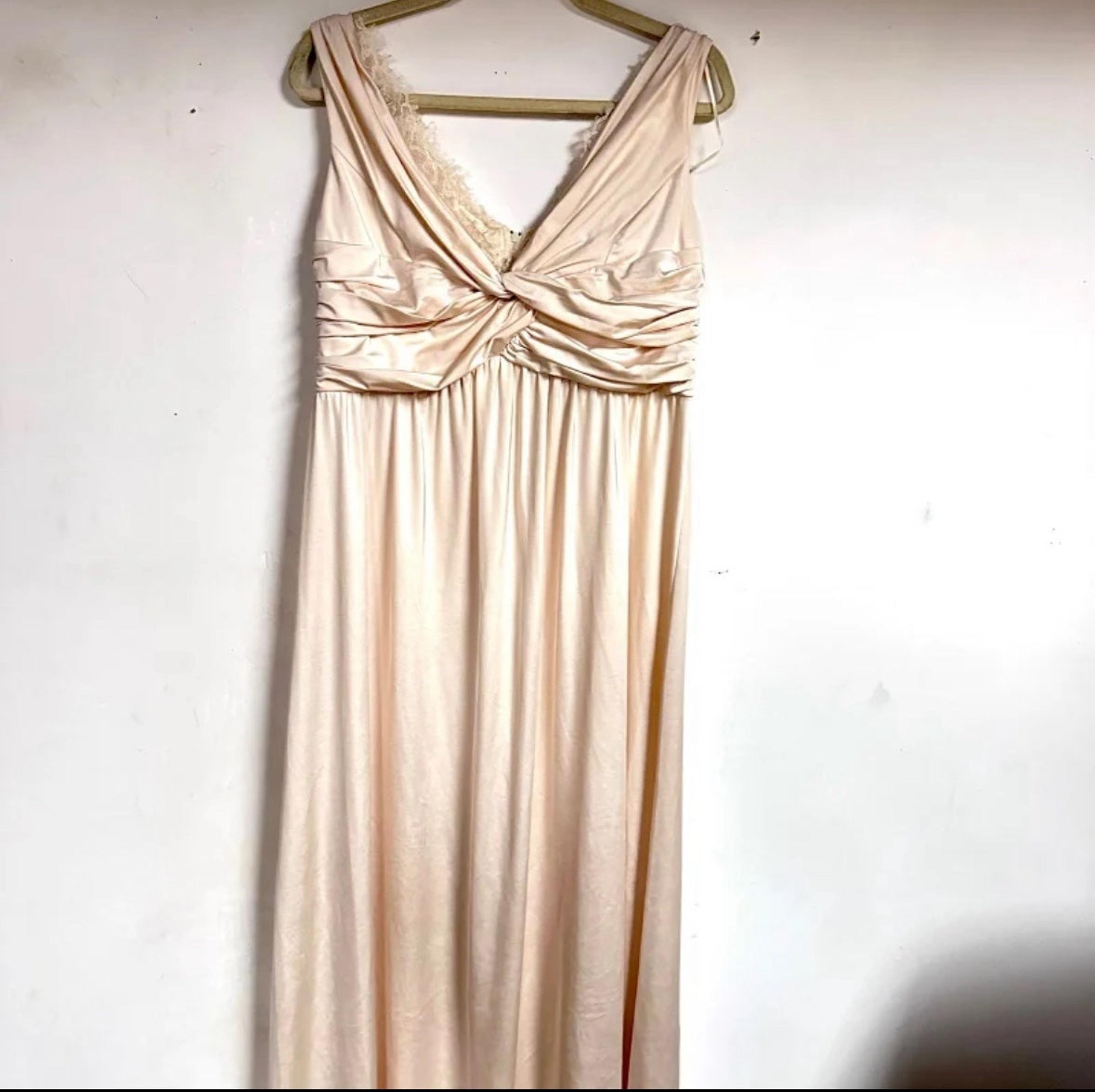New Little Mistress vintage lace and satin gown dress 12
