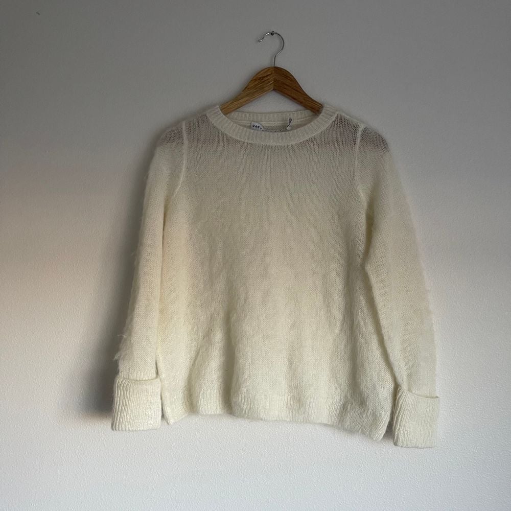Gretchen Scott Mohair Merino Wool Blend Classic Fit Sweater Size Medium