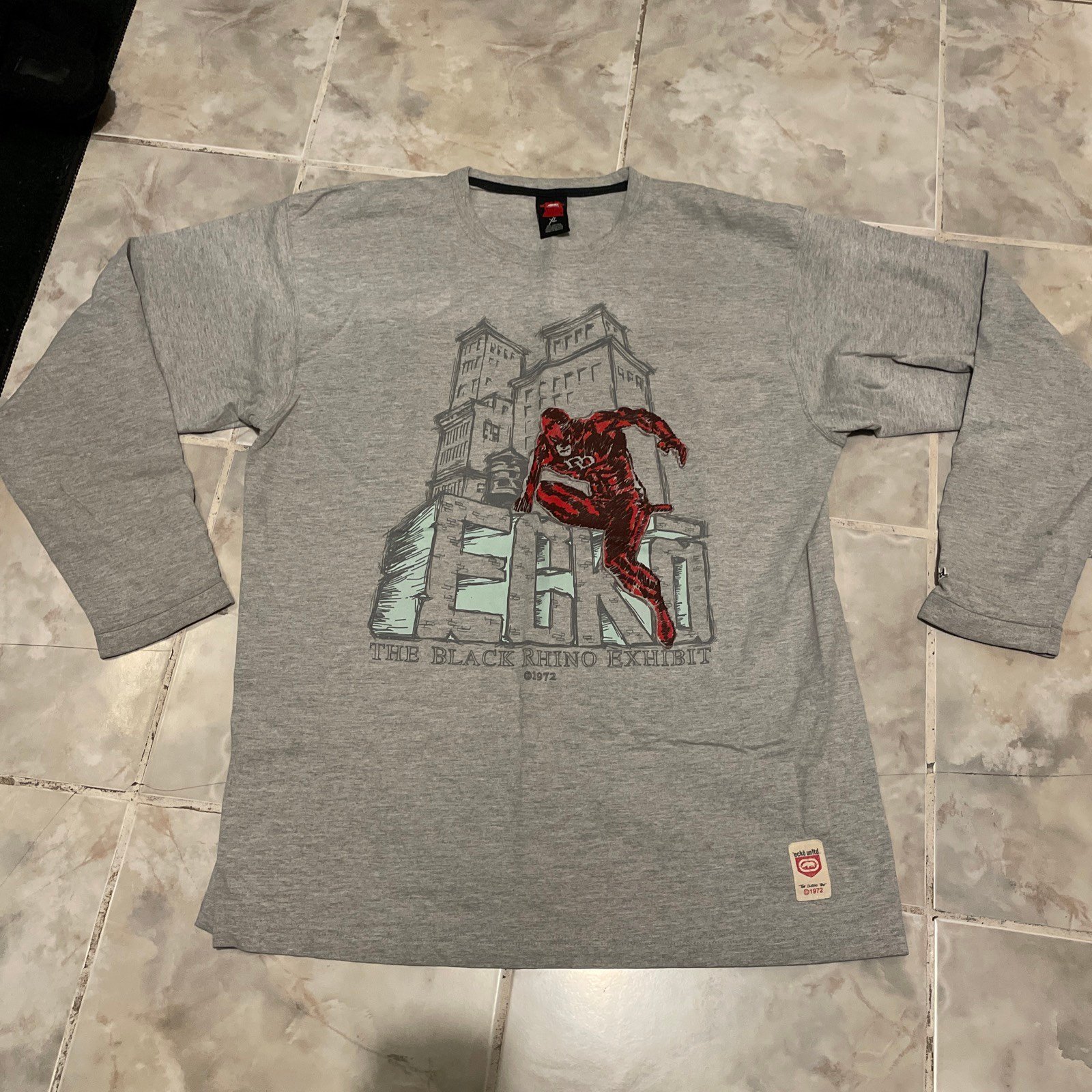 Vintage Ecko Untld Marvel Daredevil Black rhino exhibit Size XL