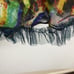 Boho Chic Festive Hippie Multicolor Long Full Skirt Med Animal & Peacock Print