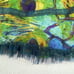 Boho Chic Festive Hippie Multicolor Long Full Skirt Med Animal & Peacock Print