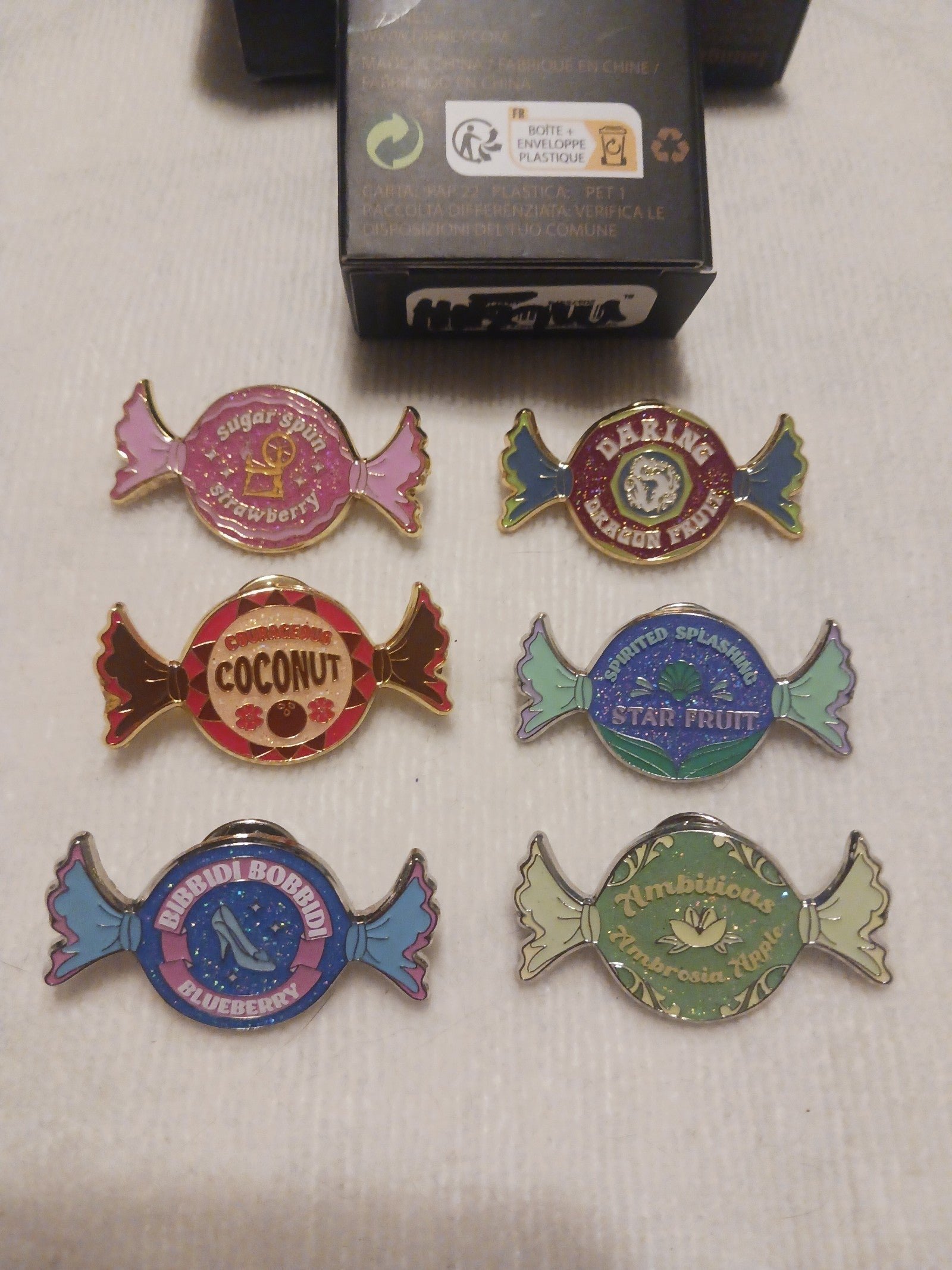 Loungefly Disney Princess Hard Candy Blind Box Pin - Complete Set