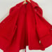 Vintage Geiger Bright Red Wool Jacket Cardigan Shacket