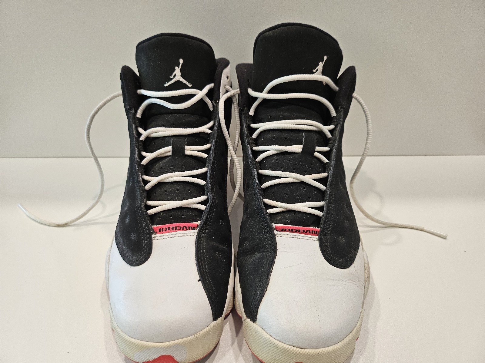 Nike Air Jordan Youth Size 6 Retro 13 GS 439358-008 Black/White/Pink Shoes