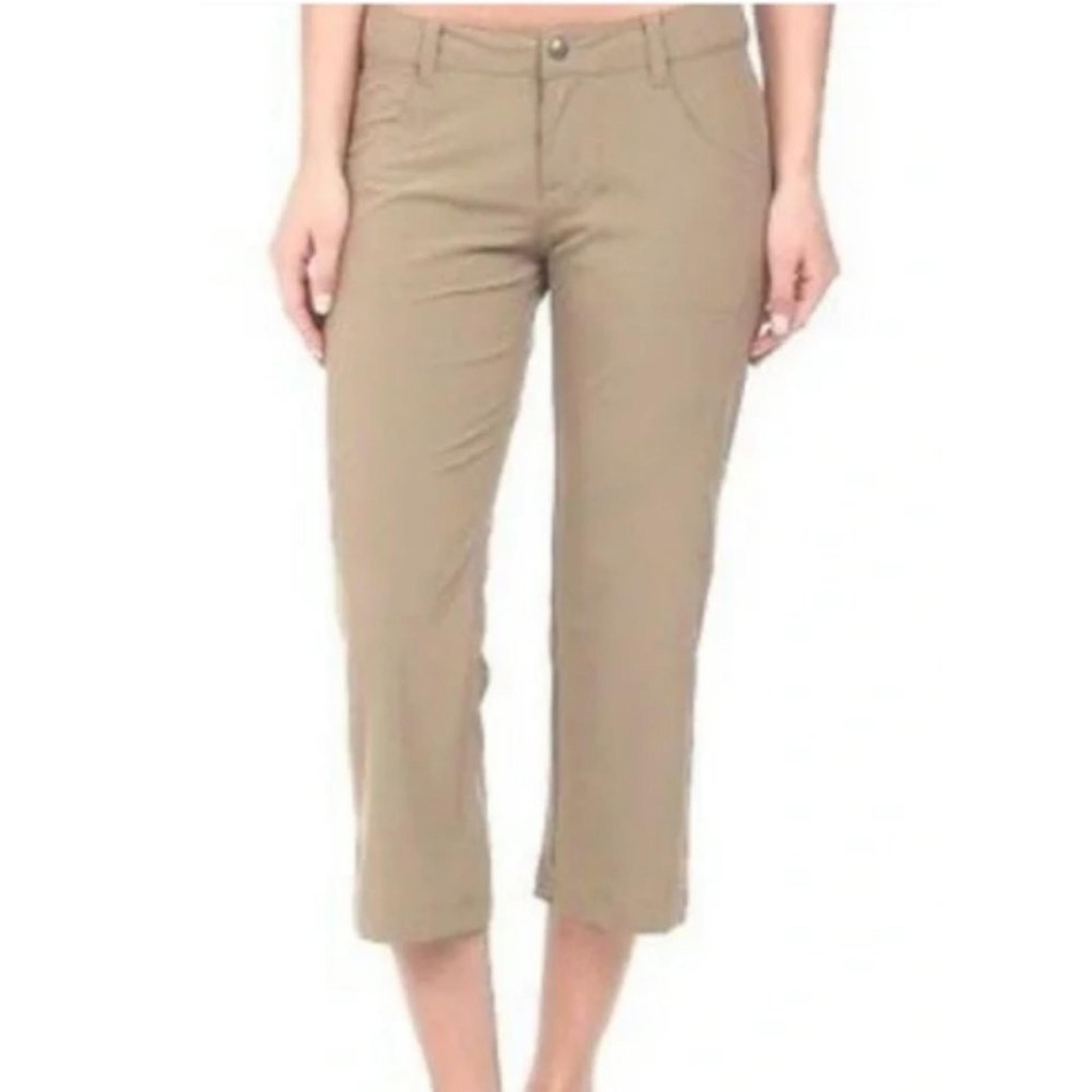 The North Face Women's Almatta Cropped Capri Khaki Pants Size 12