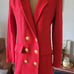 . Via Condotti Red Cardigan Sweater Jacket Small B16