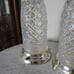 Vintage Pair of Beautiful Crystal Table Lamps 20.5 Tall (Set) 3- way Switch