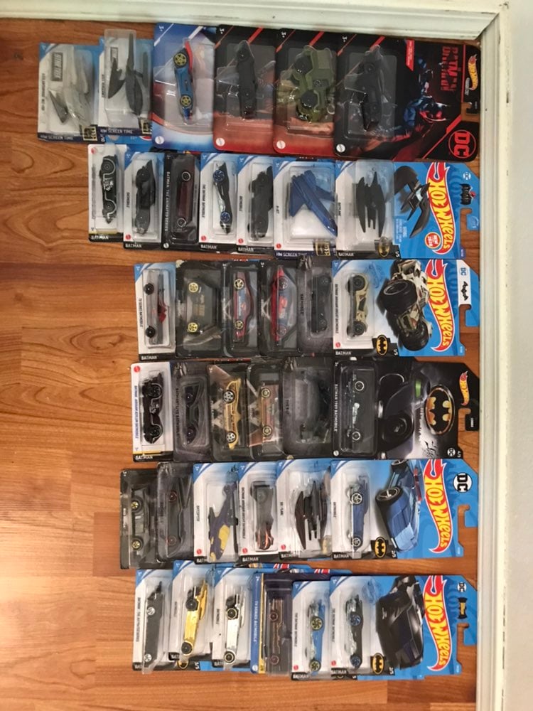 Hotwheels batmobile collection