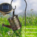 Solar powered watering can for garden