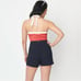 Unique Vintage 1950s Halter Neck Polka Dot Pin Up Top