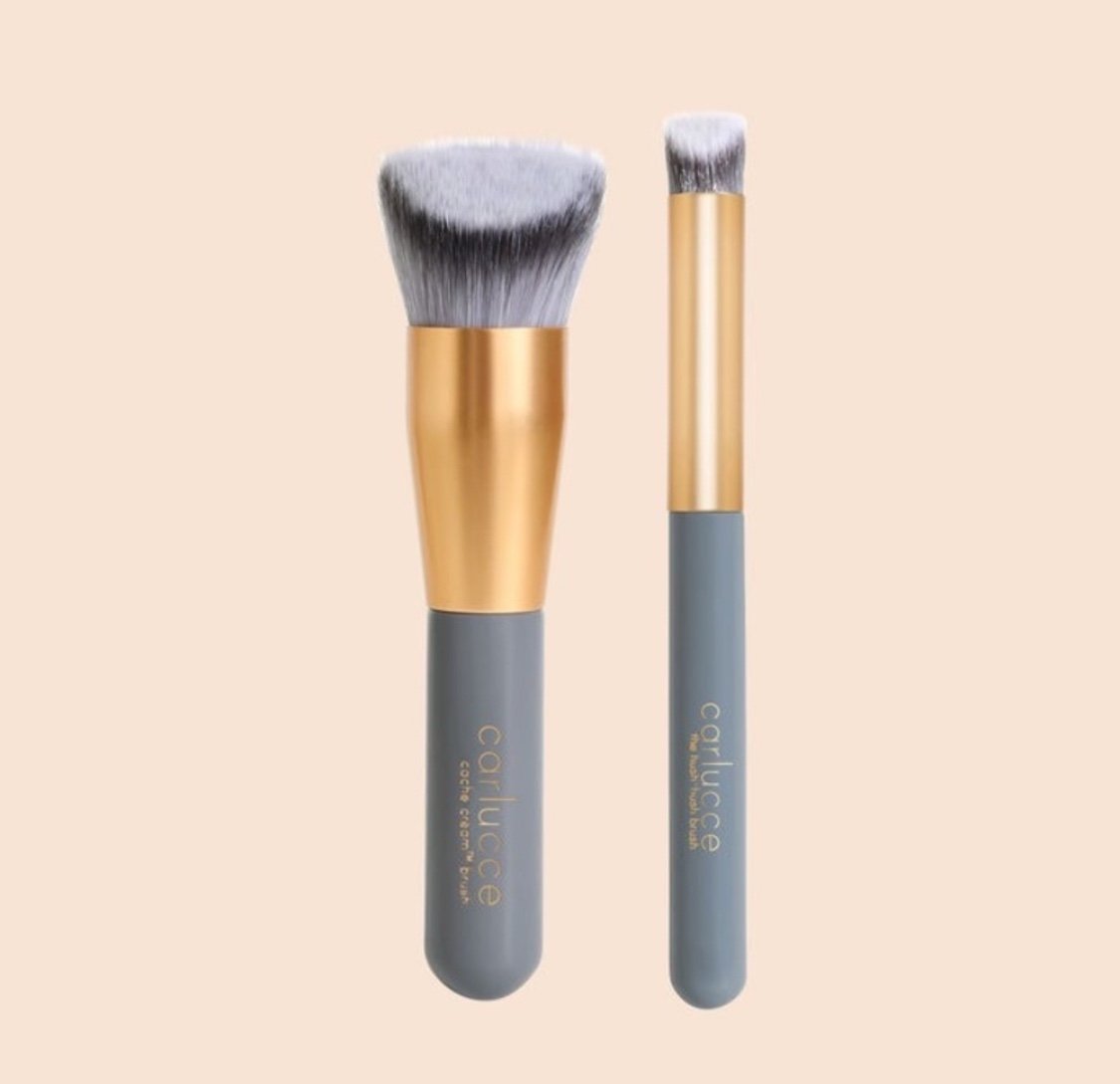 NEW Carlucce brush set Cache Cream Brush Hush Hush Brush