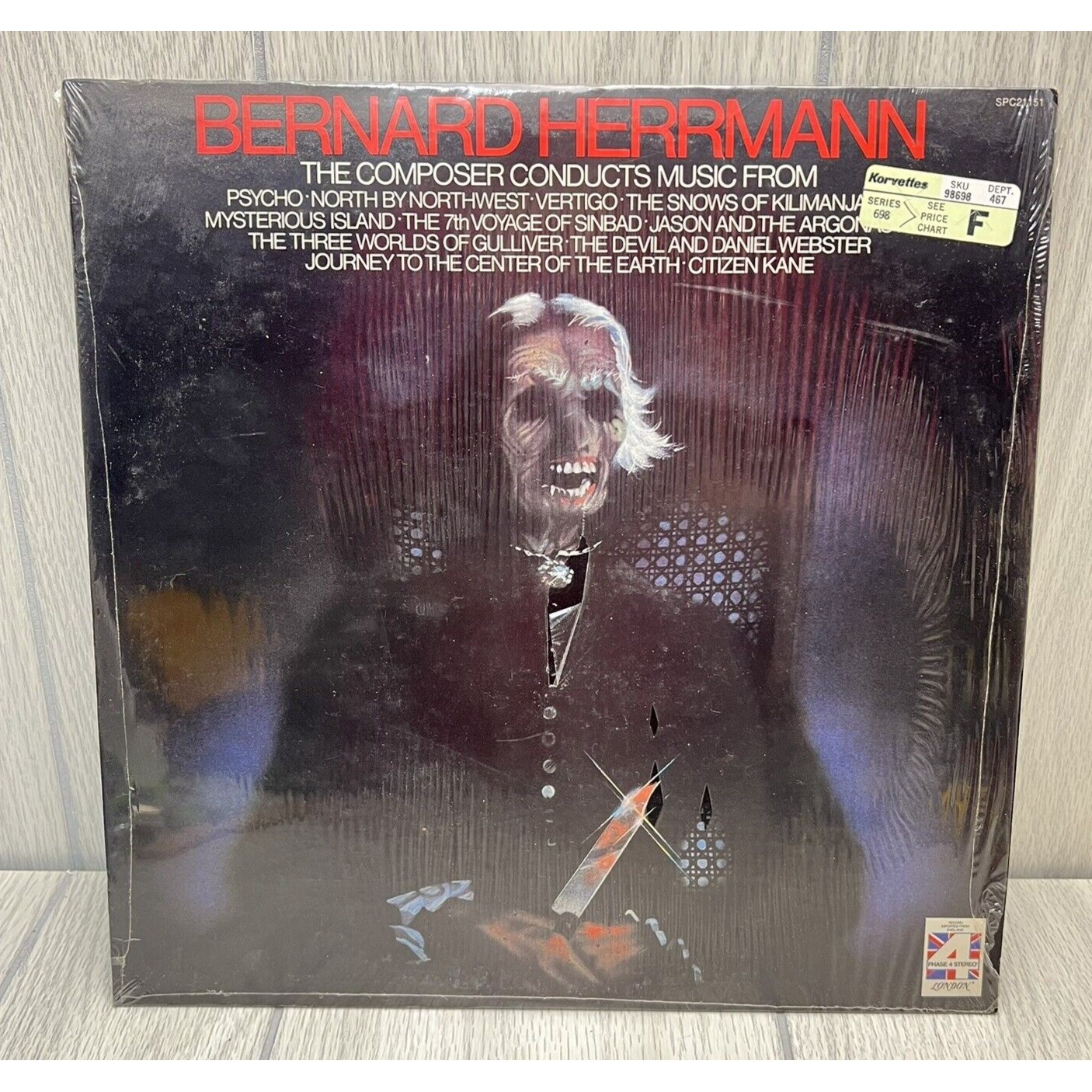 BERNARD HERRMANN The Composer Conducts Music From LONDON 12 Vinyl Record Album