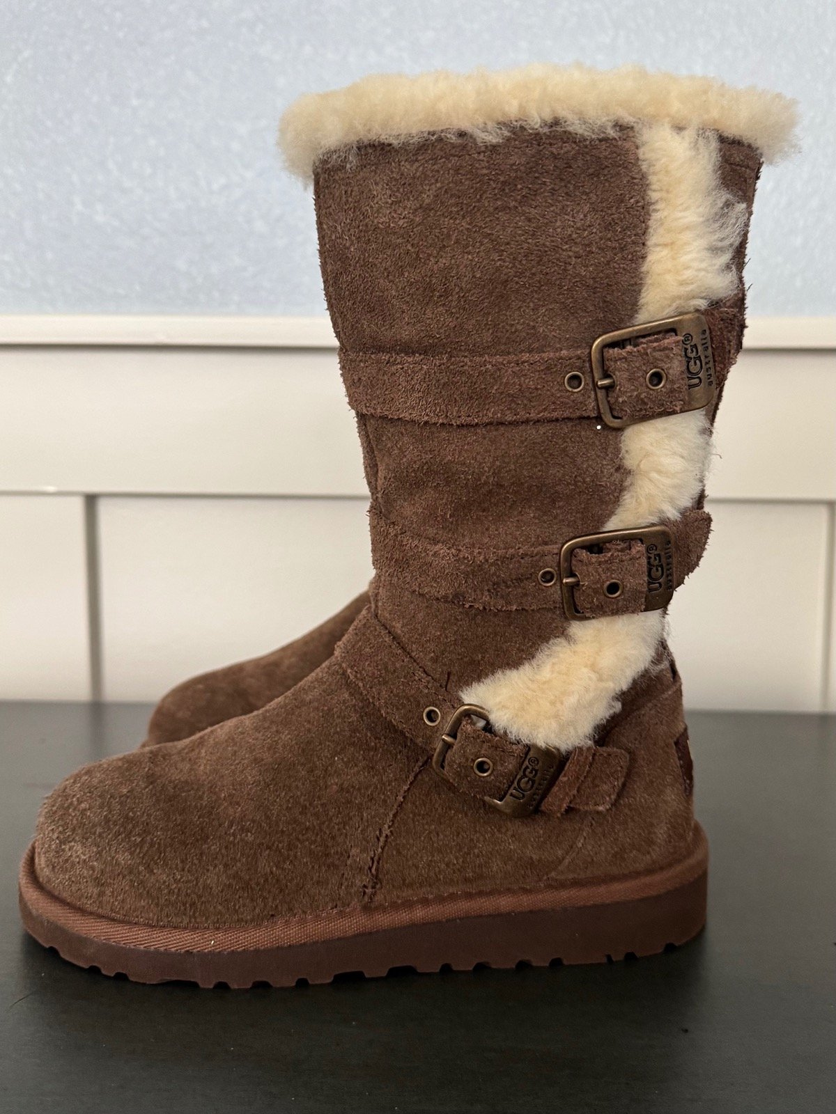 Brown UGG Maddi Boots - Toddler Size 13 (Used)