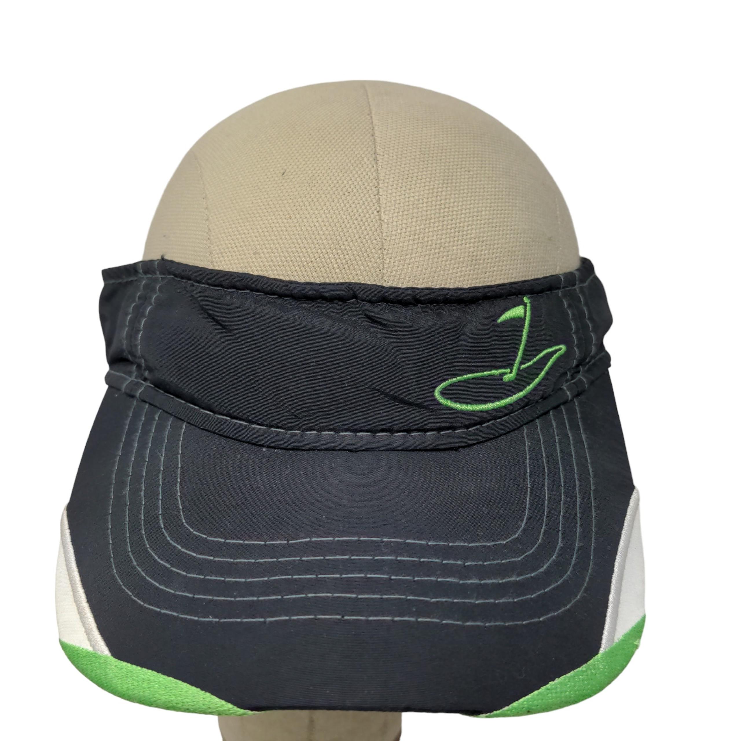 Signatures Men's Strapback Sun Visor Cap Hat Black Adjustable Golf Logo