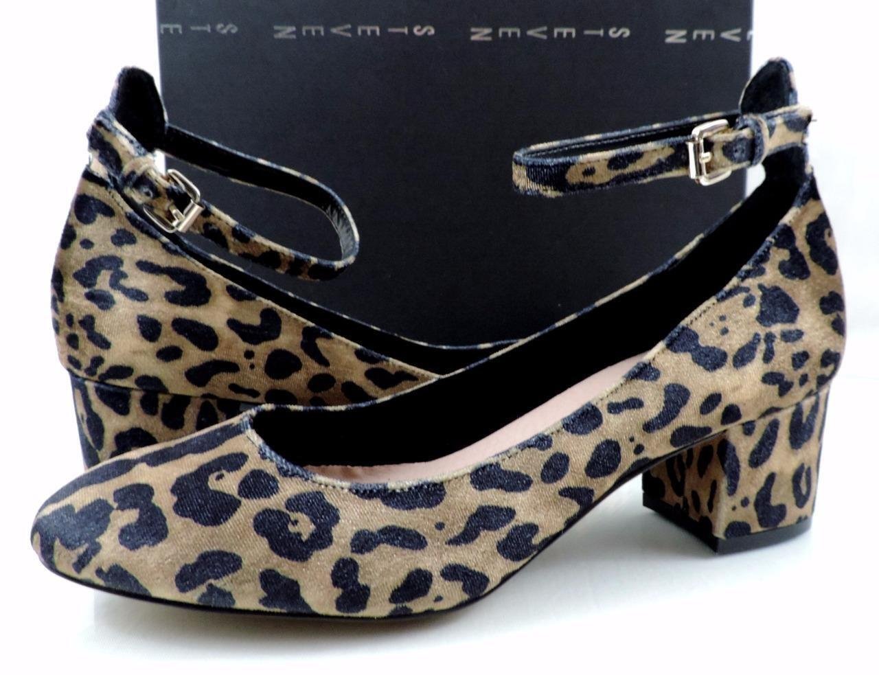 Steven by Steve Madden VASSIE Ankle Strap Dress Pumps Leopard Size 8.5