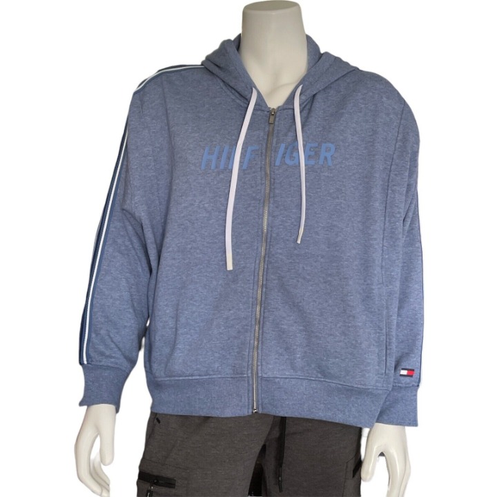 Tommy Hilfiger Sport Women's Hooded Sweatshirt Blue Size 3XL
