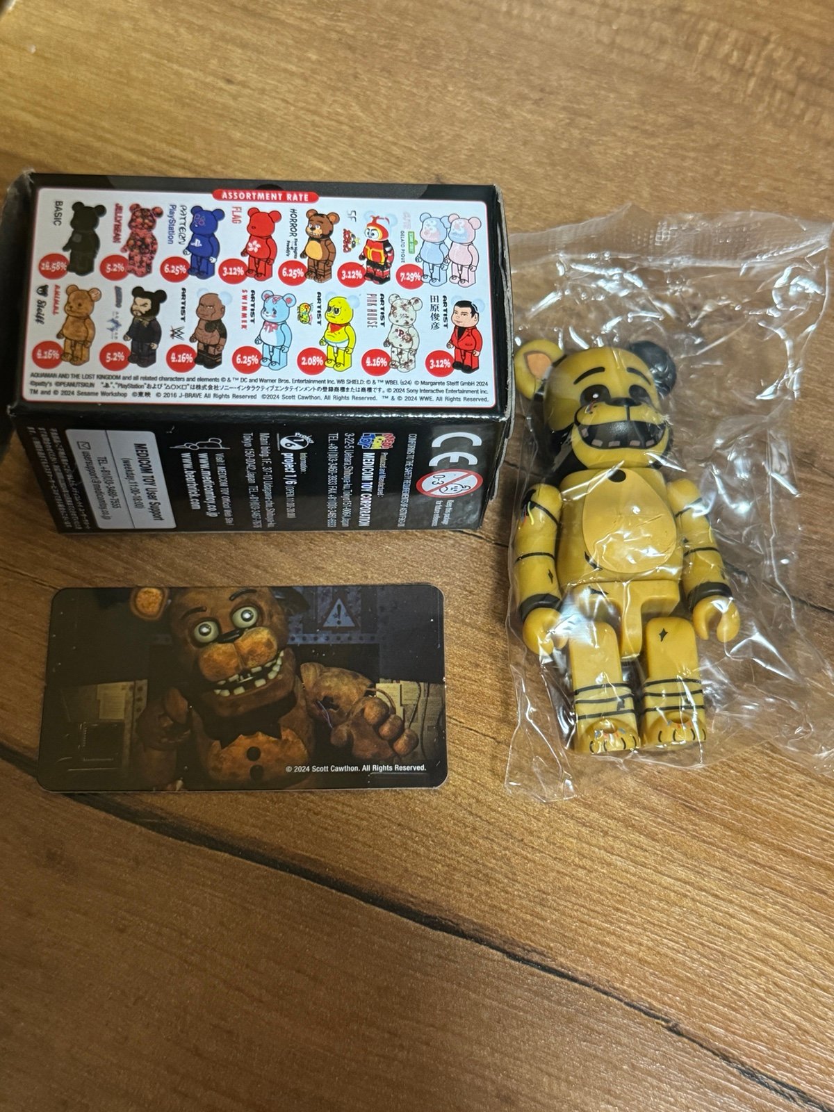 Medicom Bearbrick 100% Be@rbrick series 48 Horror Five Nights At Freddys Variant