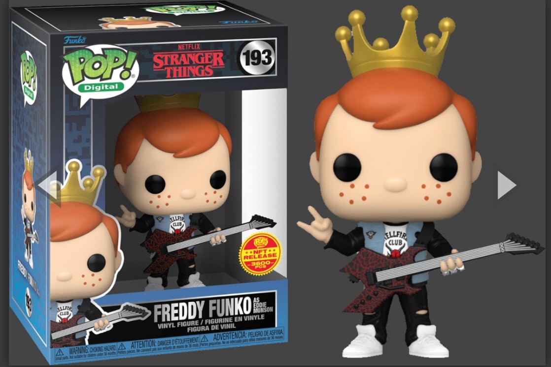 Freddy Funko as Eddie Munsen NFT Funko Pop