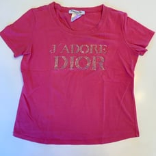 Vintage Dior Rhinestone Baby Tee - 2000s Paris Hilton