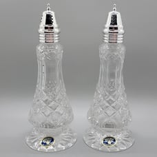 Bohemia Czech Republic Lead Crystal Over Salt & Pepper Shakers Set