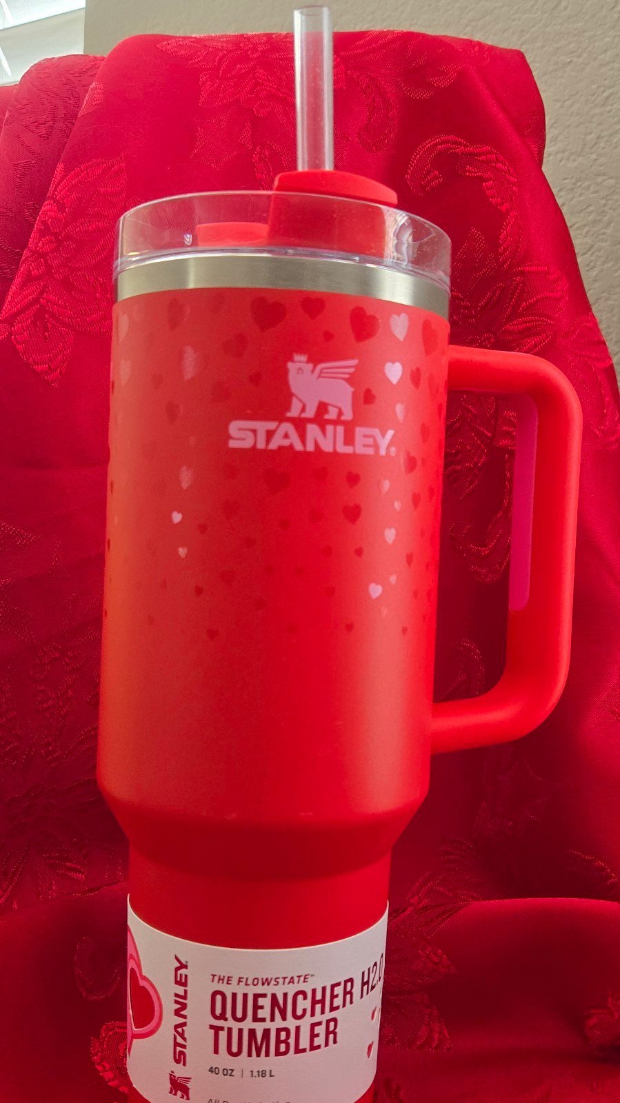 Stanley 40 oz H2.0 Flowstate Quencher Tumbler - Valentine's Day Target Exclusive