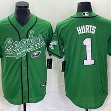 Jalen Hurts Philadelphia Eagles Hockey Style Stitched Baseball Jersey