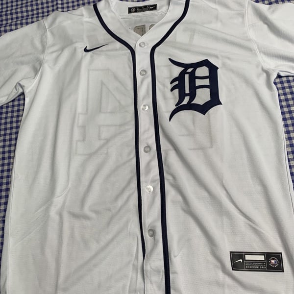 Detroit Tigers Miguel Cabrera Youth White Home Jersey