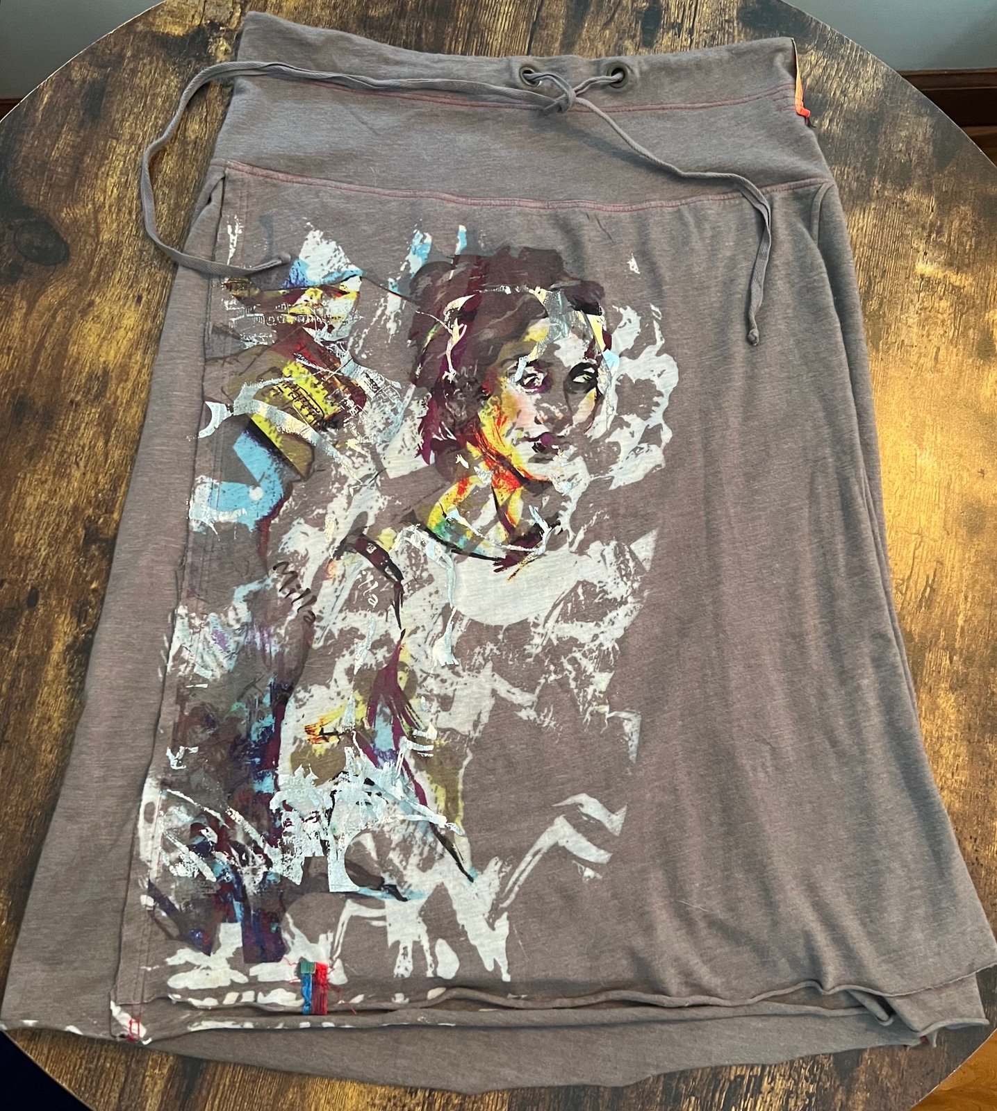 M Line Artwear by Milla | ladies hand painted skirt. Size: S.
