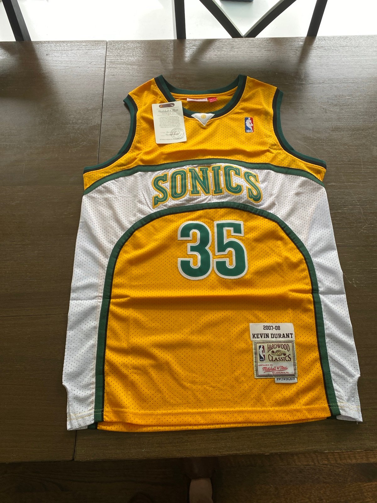 Basketball Jersey NBA Men Size Large HOF Adult Kevin Durant Seattle SuperSonics