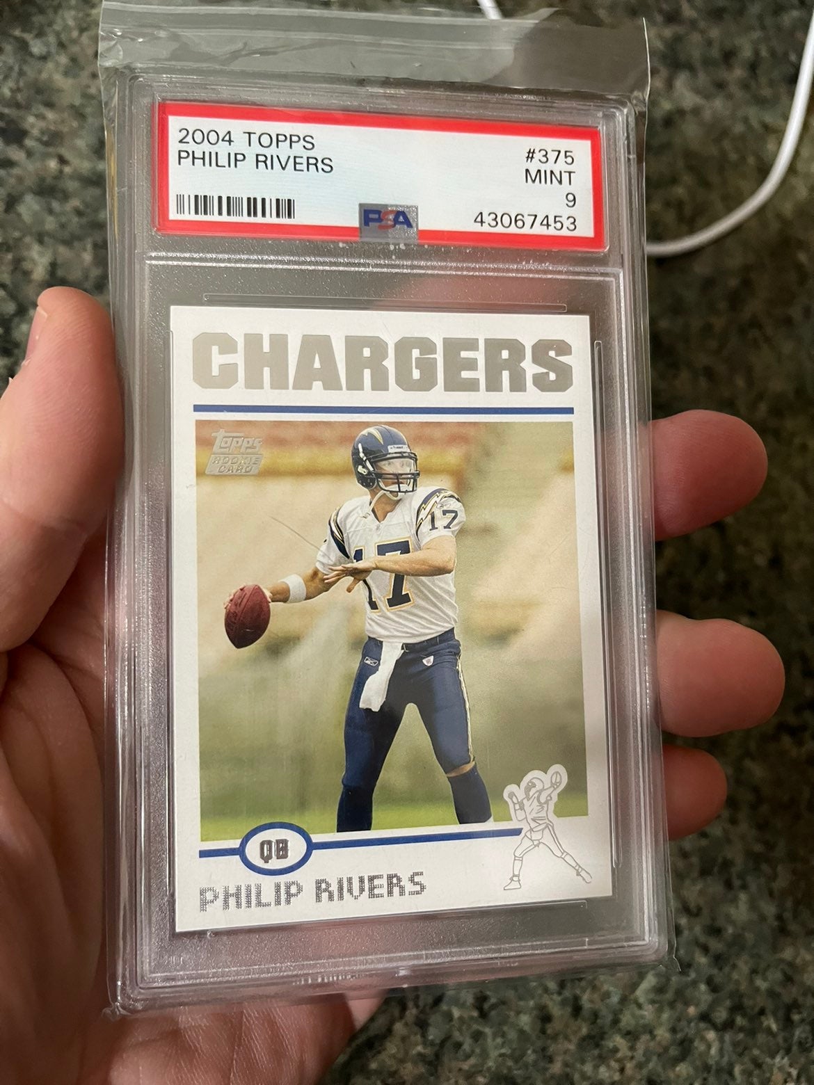 2004 Topps Philip Rivers Mint Rookie PSA 9 Mint RC Chargers HOF