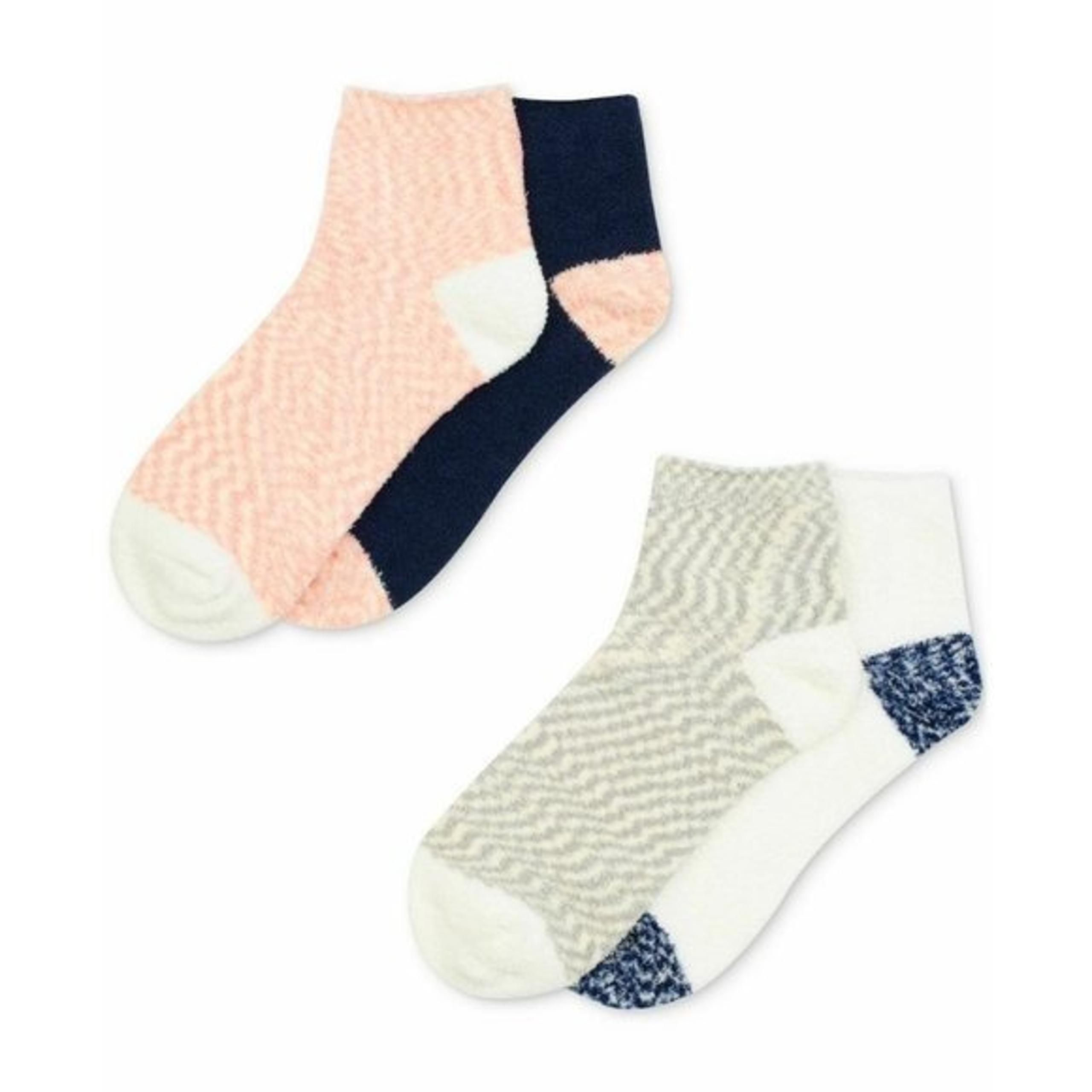 Warners Womens Shoe Size 4-10 4 Pk Cloud 9 Seriously Soft Fluffy Mid Crew Socks