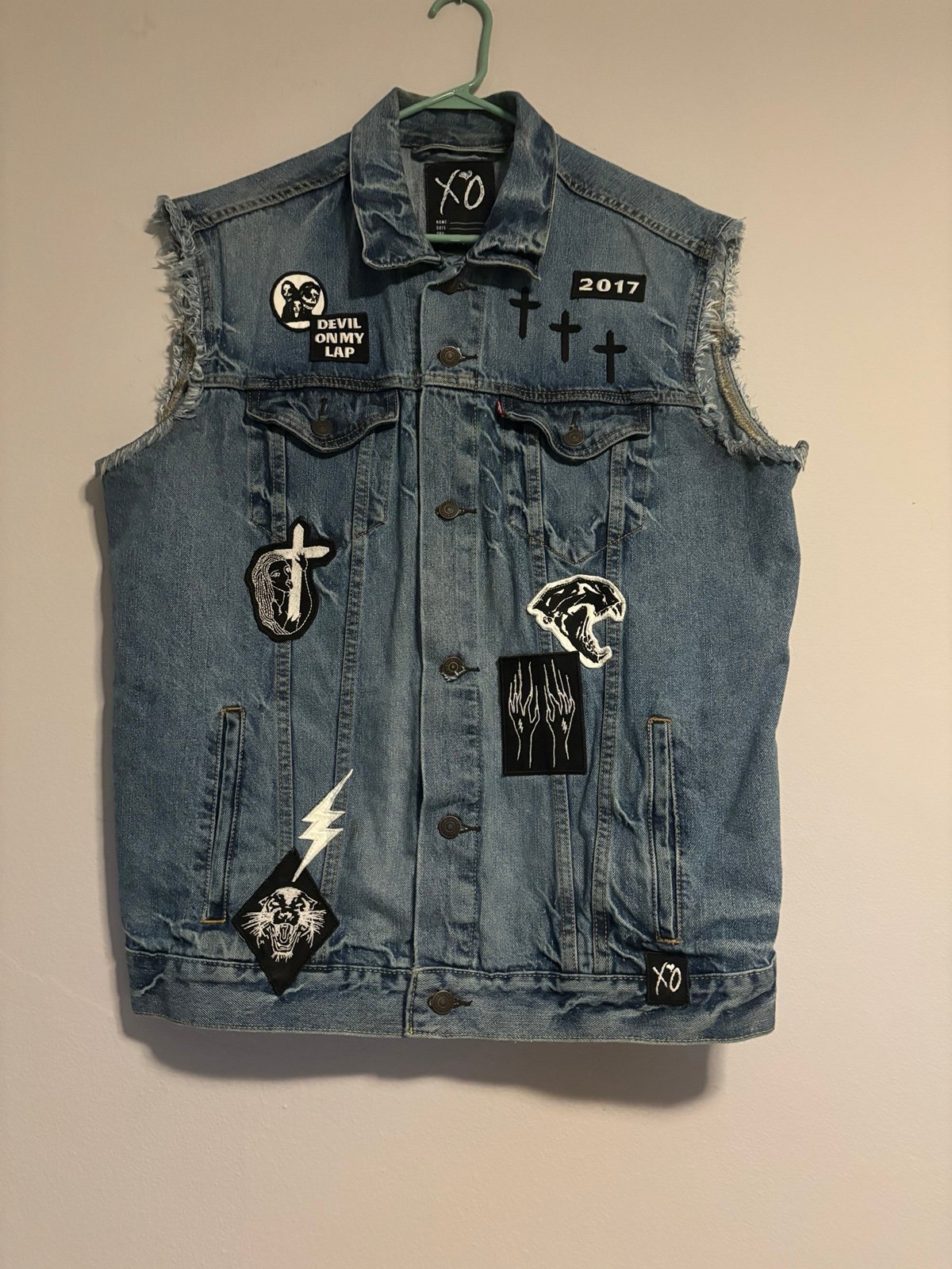 The Weeknd Starboy Denim Vest Size XL